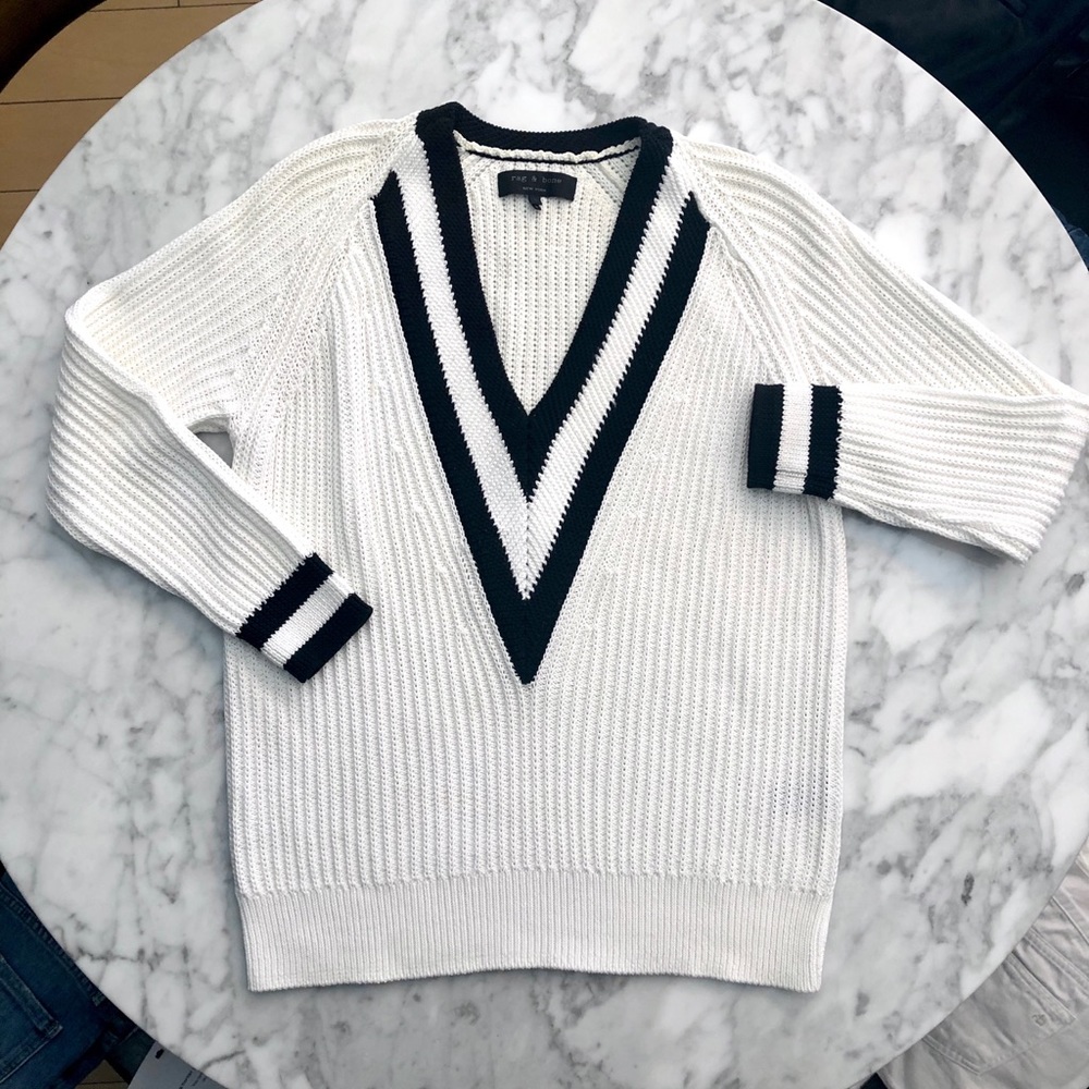 RAG & BONE Talia V Neck Sweater Sz S $395